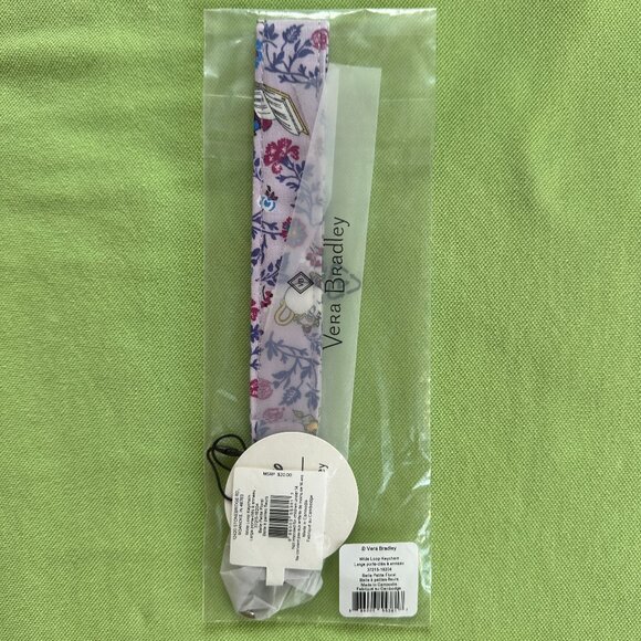 VERA BRADLEY DISNEY BELLE WIDE LOOP KEYCHAIN:NWT "BELLE PETITE FLORAL" - Picture 12 of 12